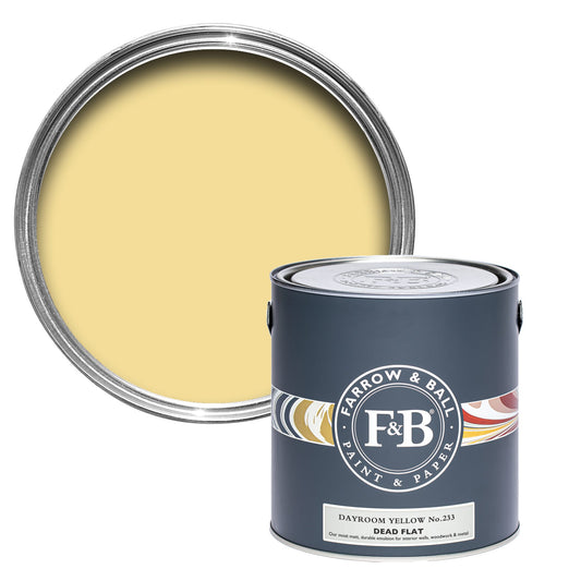 Farrow & Ball Dayroom Yellow No. 233 - Dead Flat 2.5L