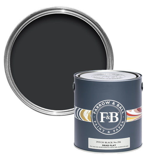 Farrow & Ball Pitch Black No. 256 - Dead Flat 750ml