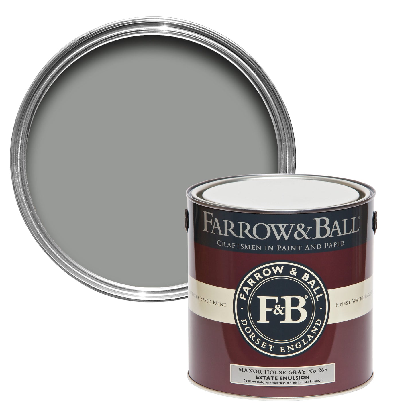 Farrow & Ball Manor House Gray No. 265 - Limewash 5L