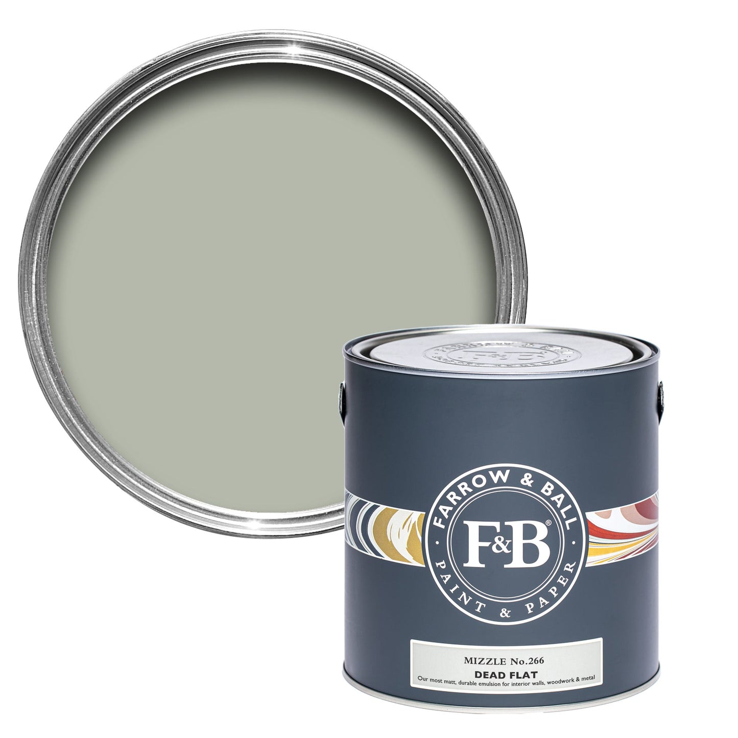 Farrow & Ball Mizzle No. 266 - Dead Flat 750ml
