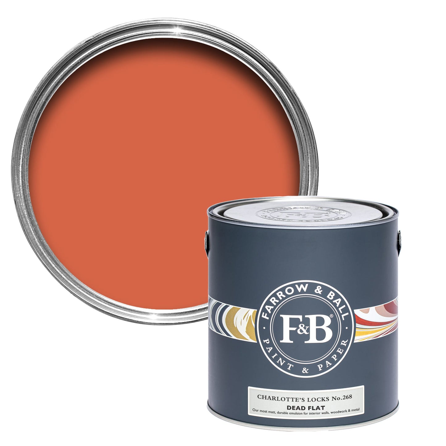Farrow & Ball Charlotte's Locks No. 268 - Dead Flat 750ml