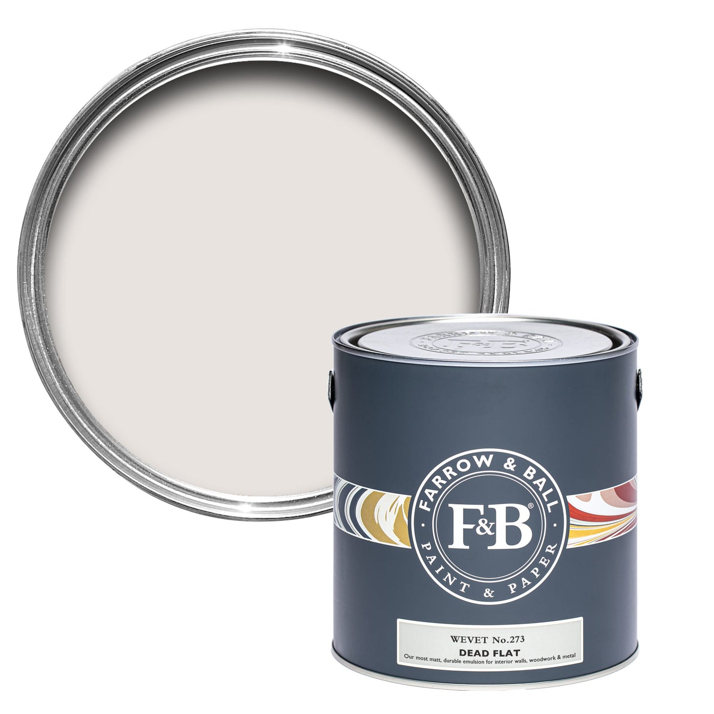 Farrow & Ball Wevet No. 273 - Dead Flat 5L
