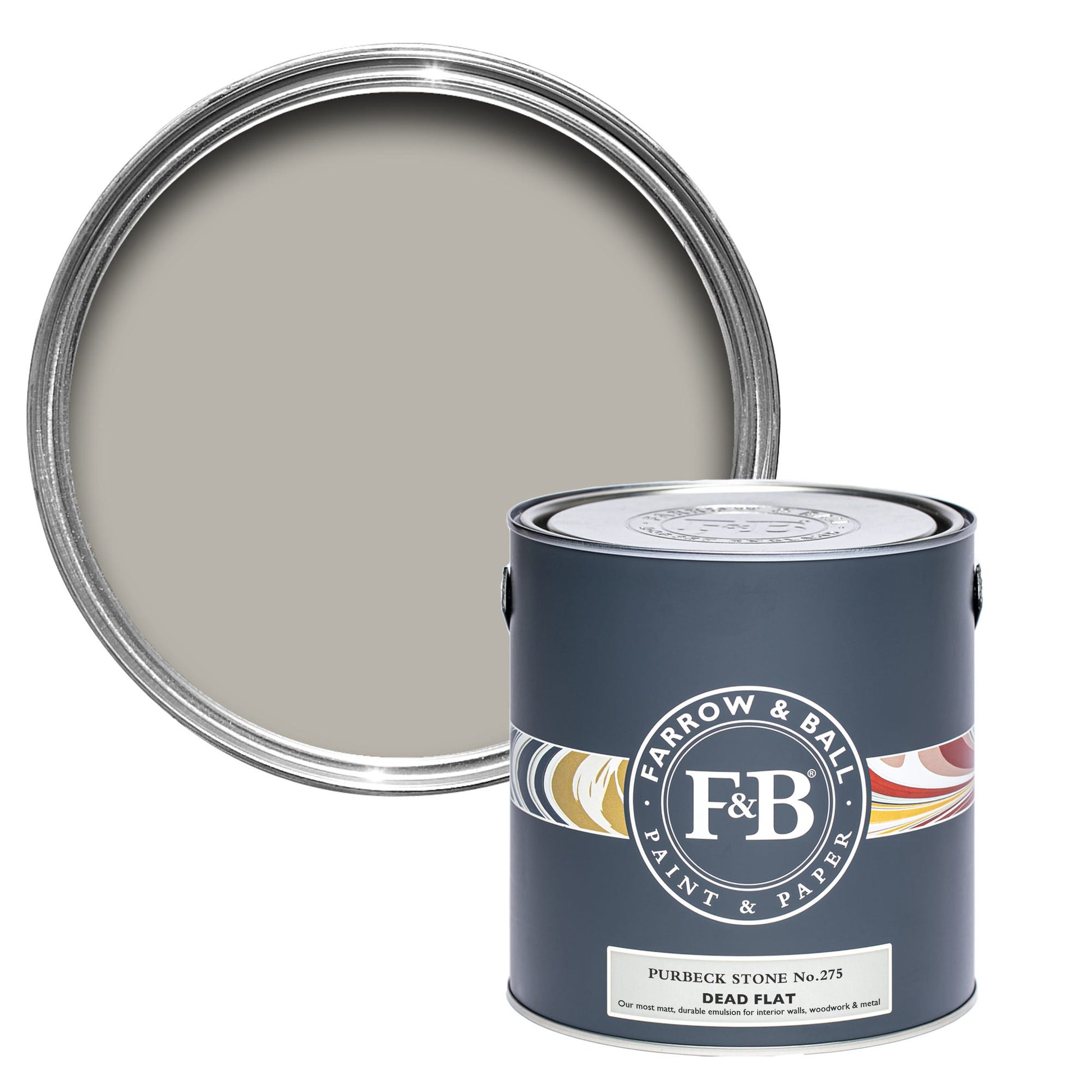 Farrow & Ball Purbeck Stone No. 275 - Dead Flat 2.5L