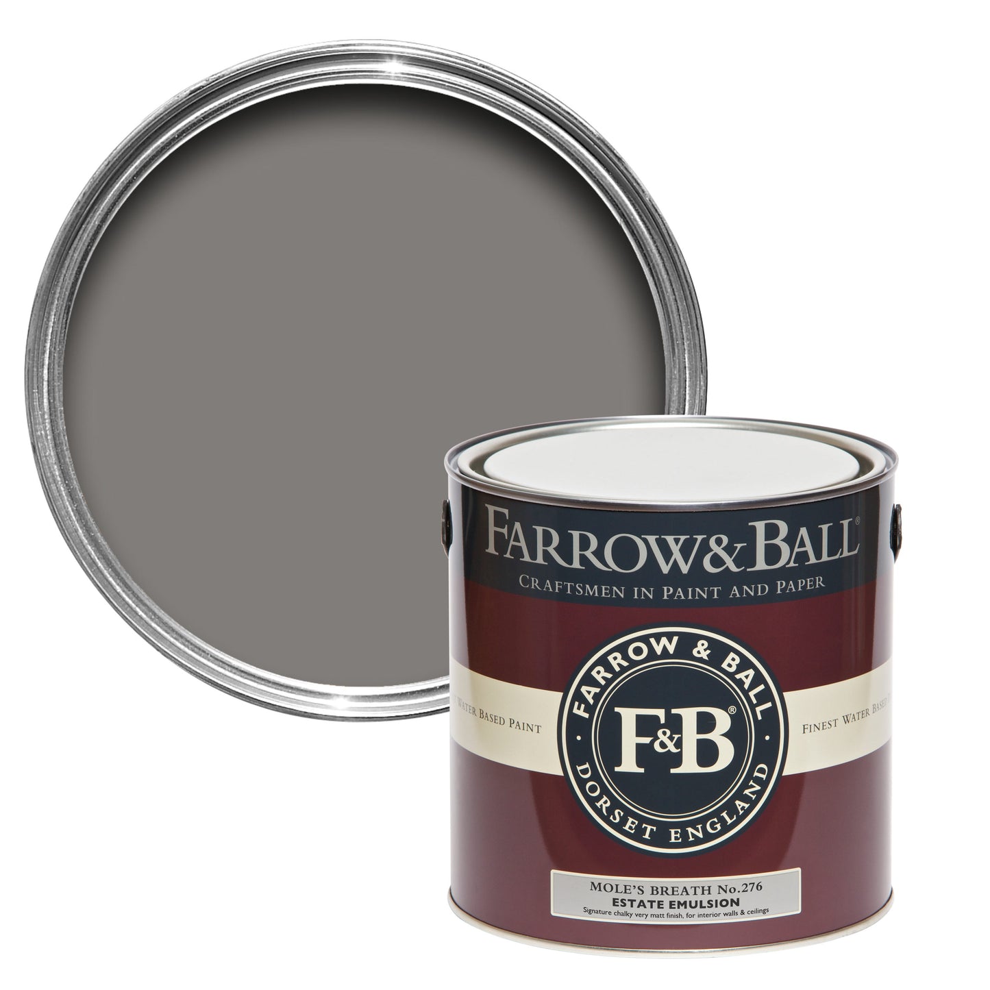 Farrow & Ball Mole's Breath No. 276 - Exterior Eggshell 2.5L