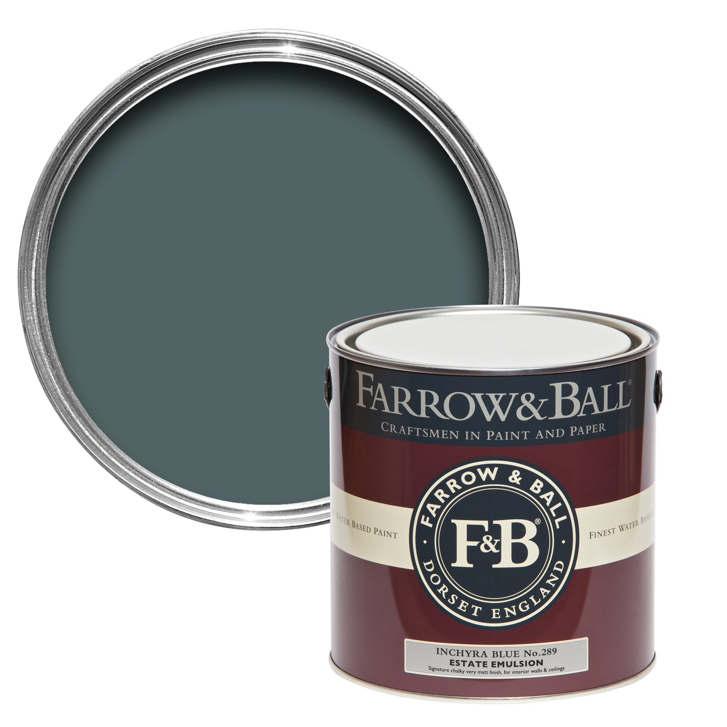 Farrow & Ball Inchyra Blue No. 289 - Casein Distemper 2.5L