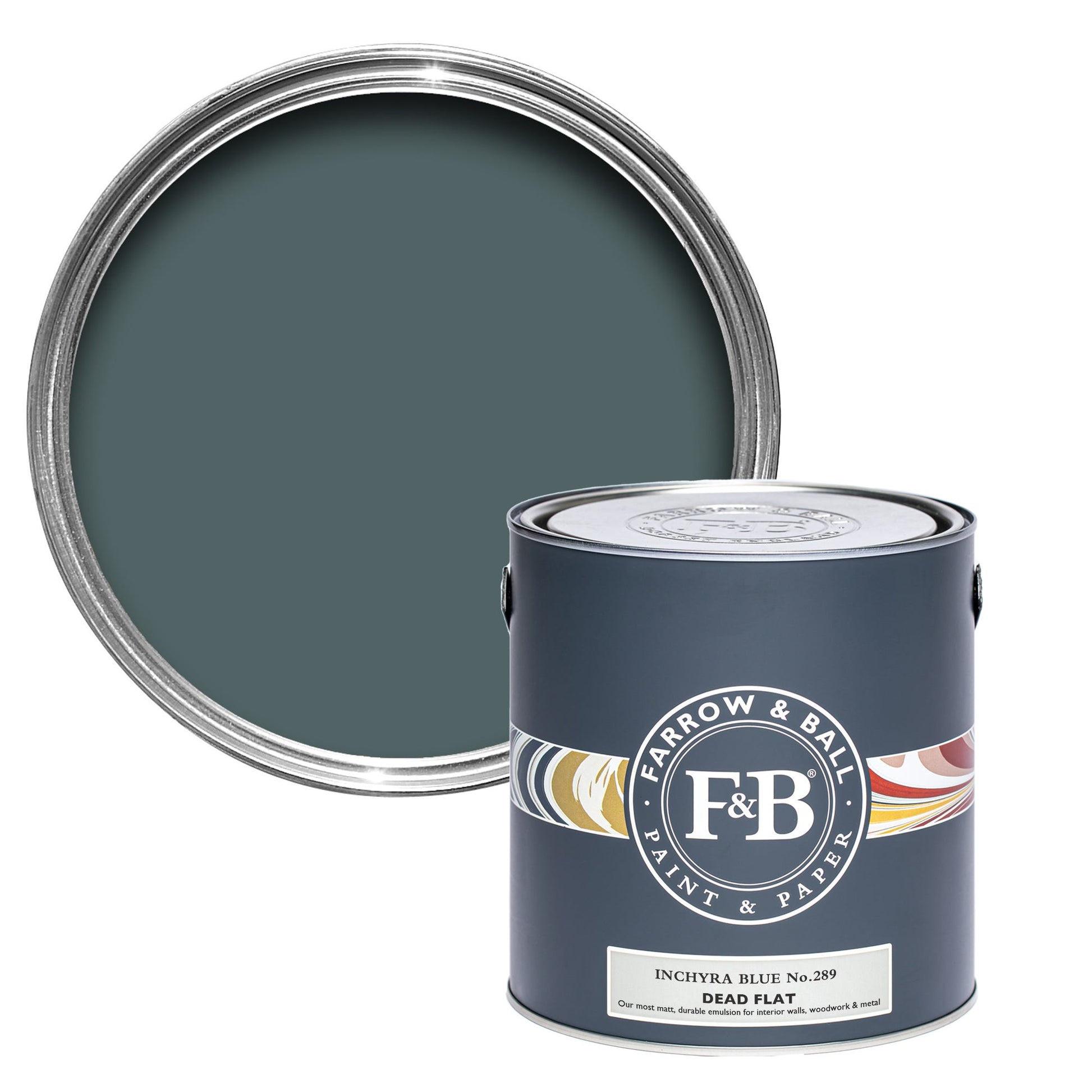 Farrow & Ball Inchyra Blue No. 289 - Dead Flat 2.5L