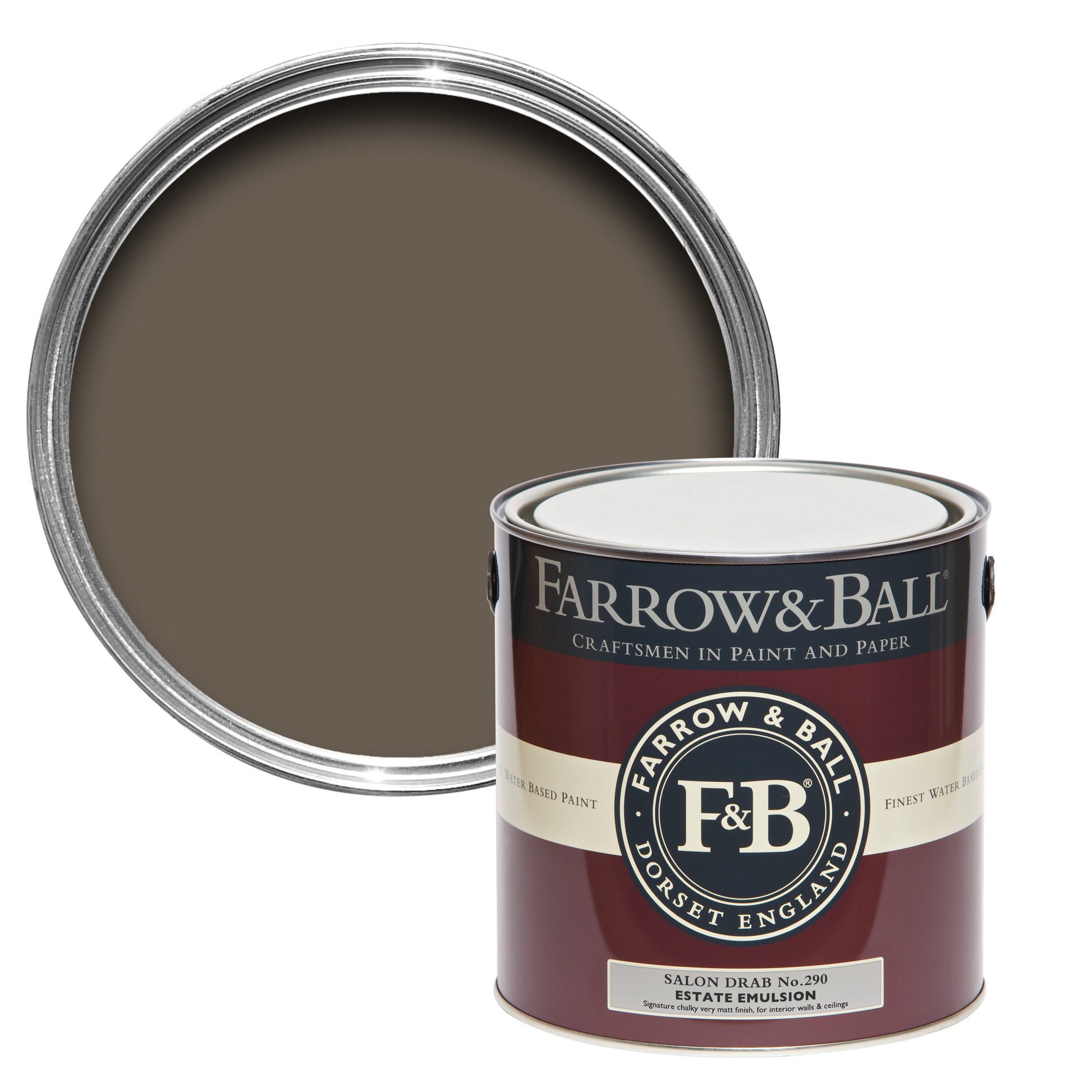 Farrow & Ball Salon Drab No. 290 - Modern Eggshell 750ml