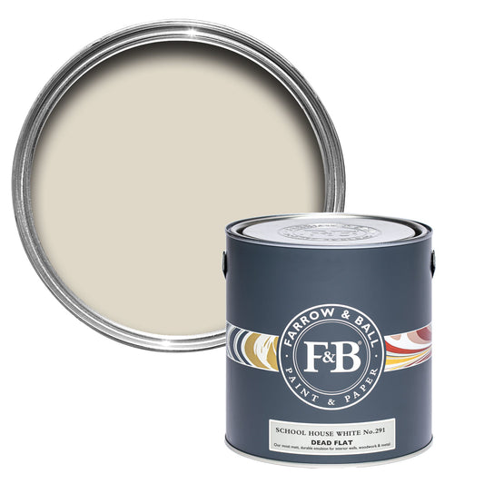Farrow & Ball School House White No. 291 - Dead Flat 2.5L