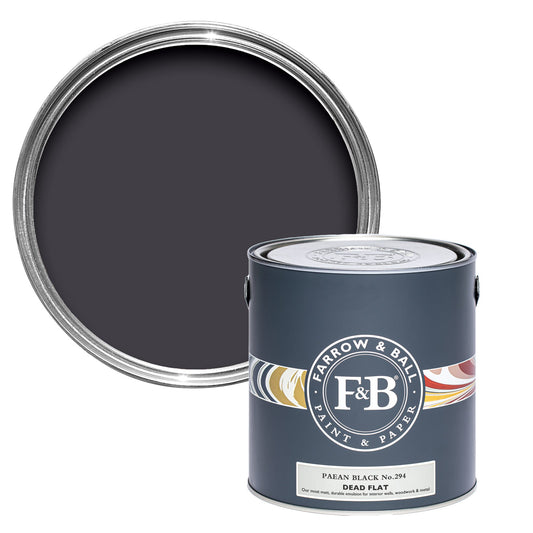 Farrow & Ball Paean Black No. 294 - Dead Flat 5L