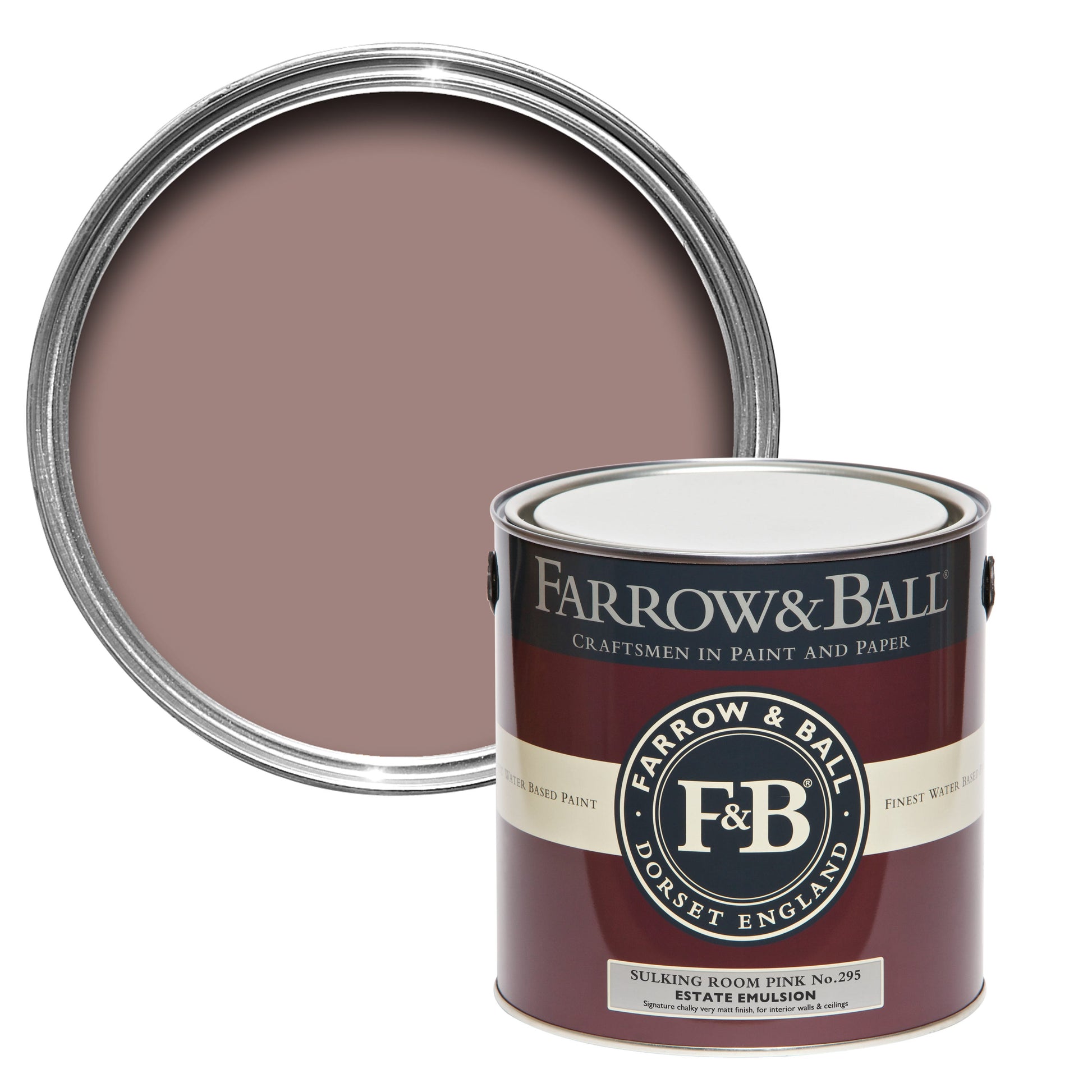 Farrow & Ball Sulking Room Pink No. 295 - Estate Eggshell 5L