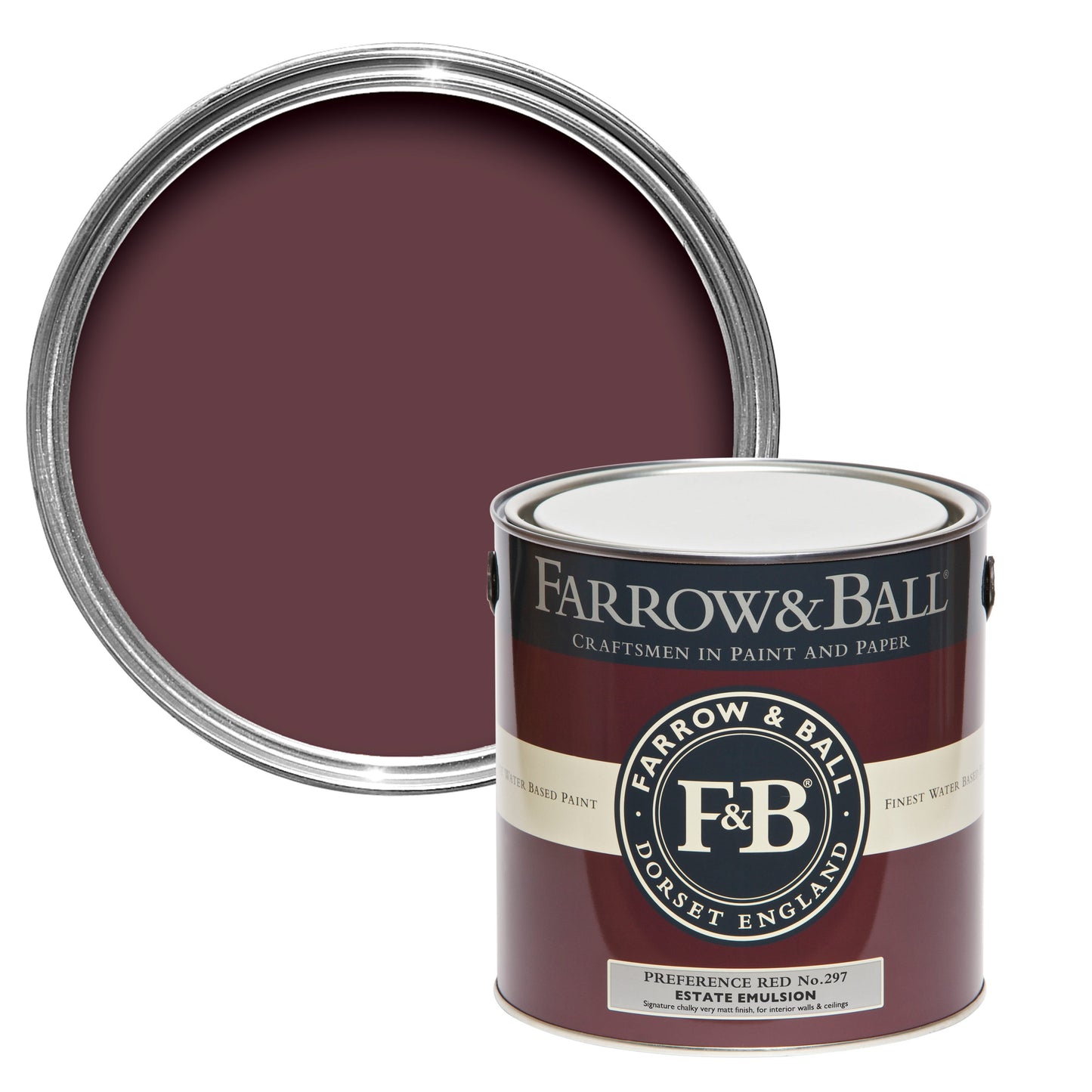 Farrow & Ball Preference Red No. 297 - Modern Eggshell 5L