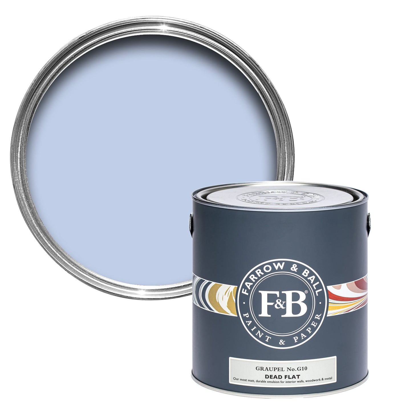 Farrow & Ball Graupel No. G10 - Dead Flat 2.5L