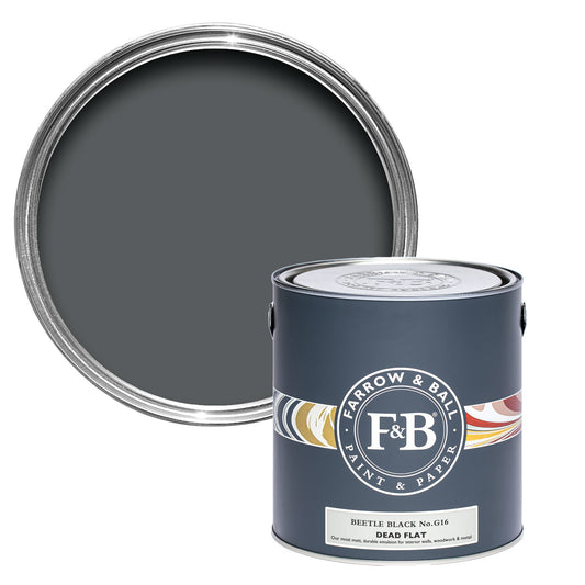 Farrow & Ball Beetle Black No. G16 - Dead Flat 750ml