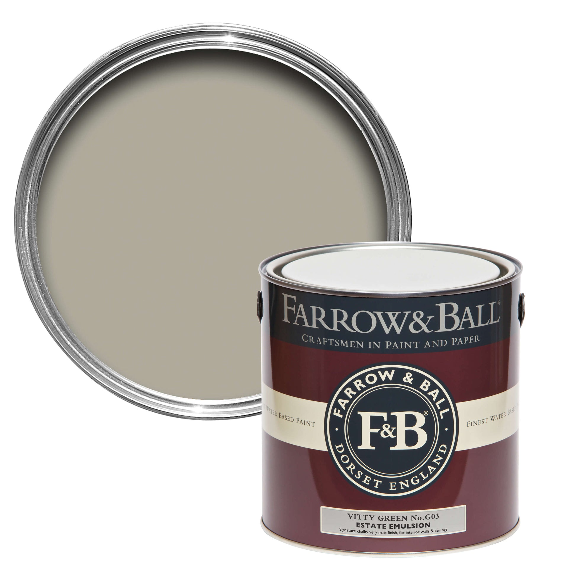Farrow & Ball Vitty Green No. G3 - Modern Eggshell 750ml