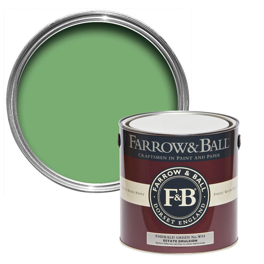 Farrow & Ball Emerald Green No. W53 - Estate Eggshell 2.5L