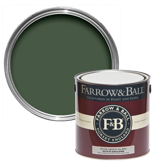 Farrow & Ball Duck Green No. W55 - Estate Eggshell 2.5L