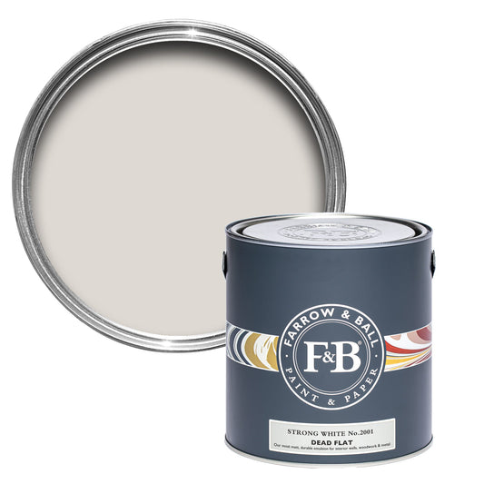 Farrow & Ball Strong White No. 2001 - Dead Flat 2.5L