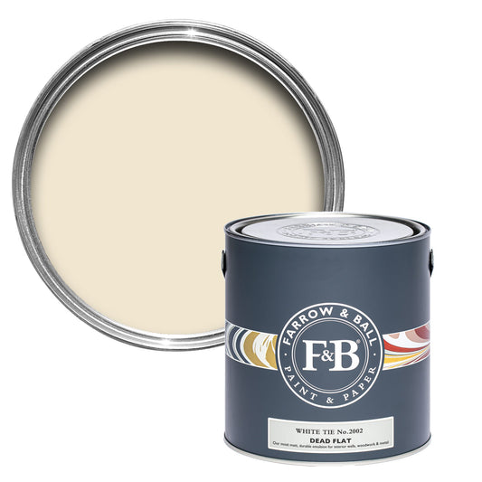 Farrow & Ball White Tie No. 2002 - Dead Flat 2.5L