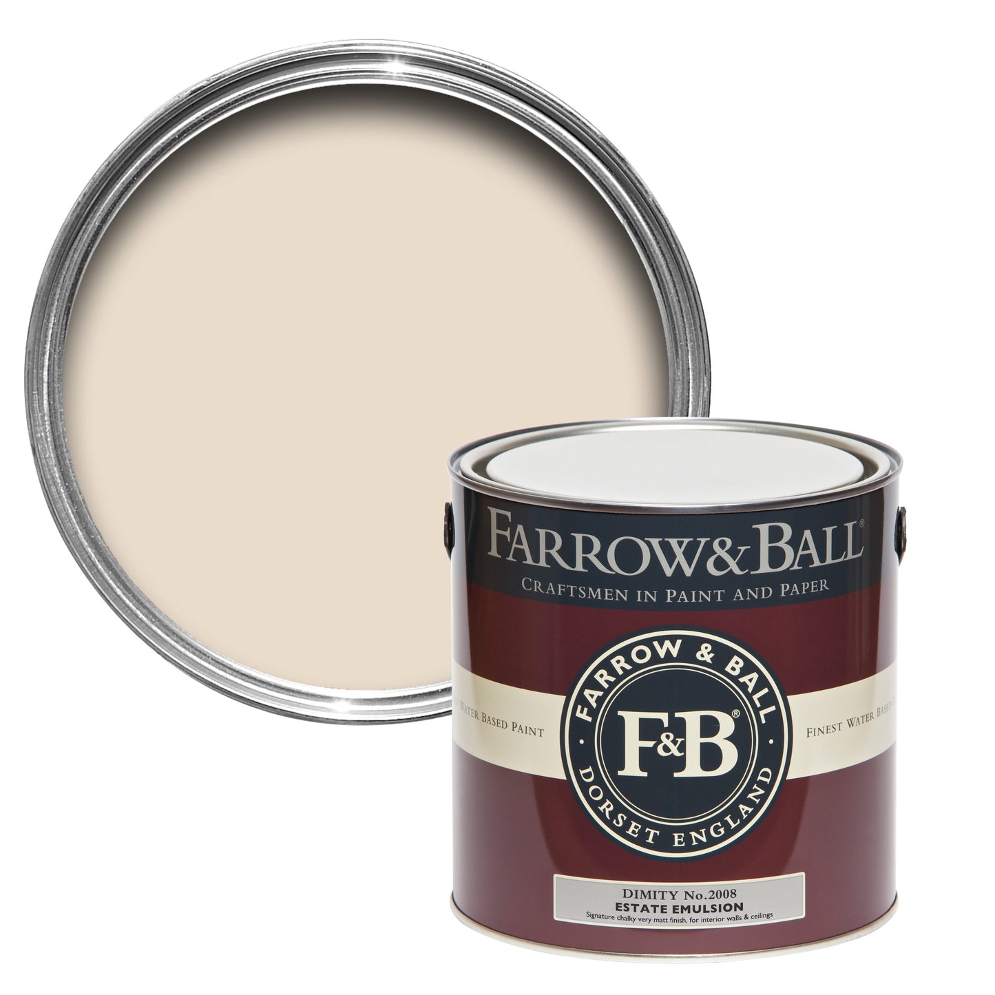 Farrow & Ball Dimity No. 2008 - Modern Eggshell 750ml