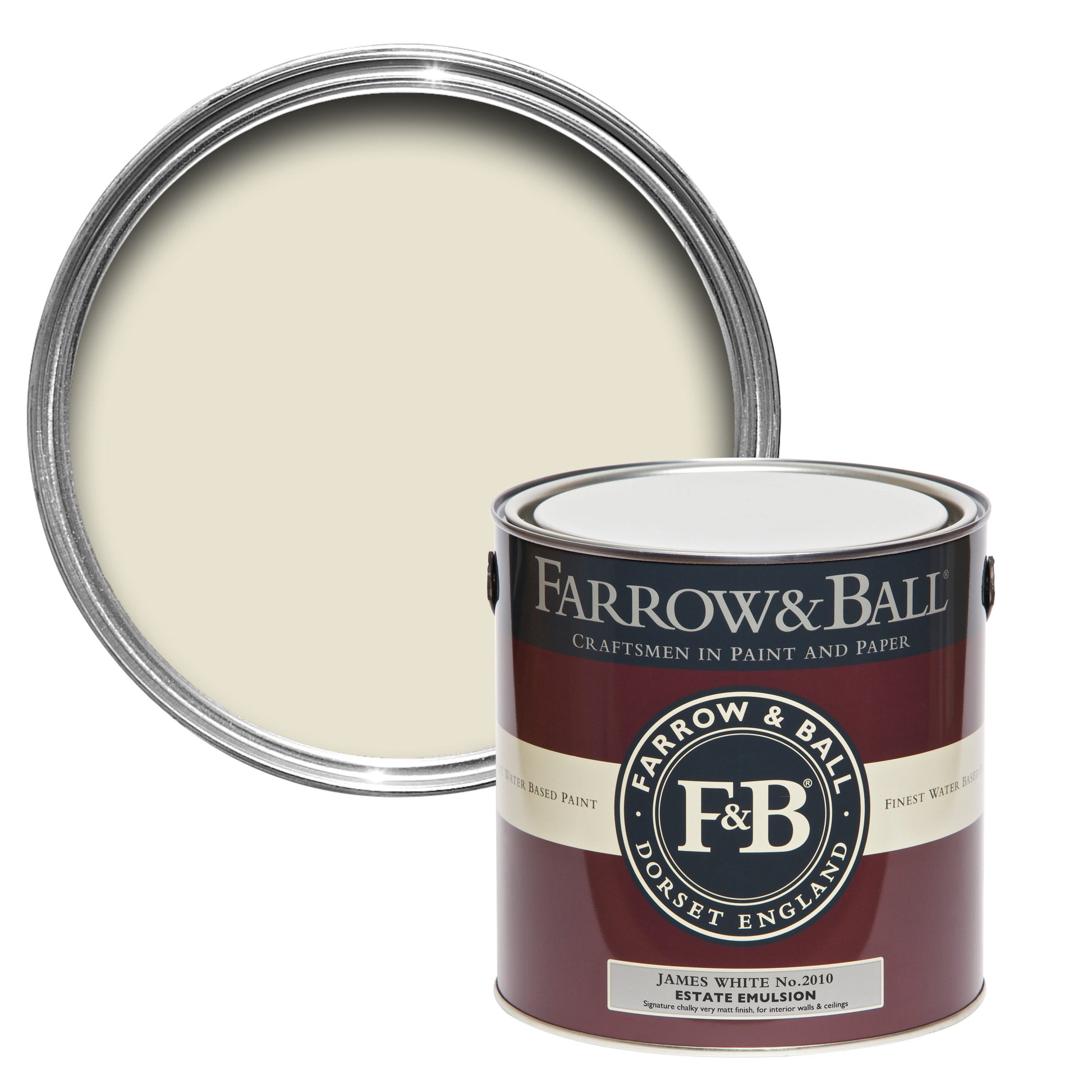 Farrow & Ball James White No. 2010 - Modern Eggshell 750ml