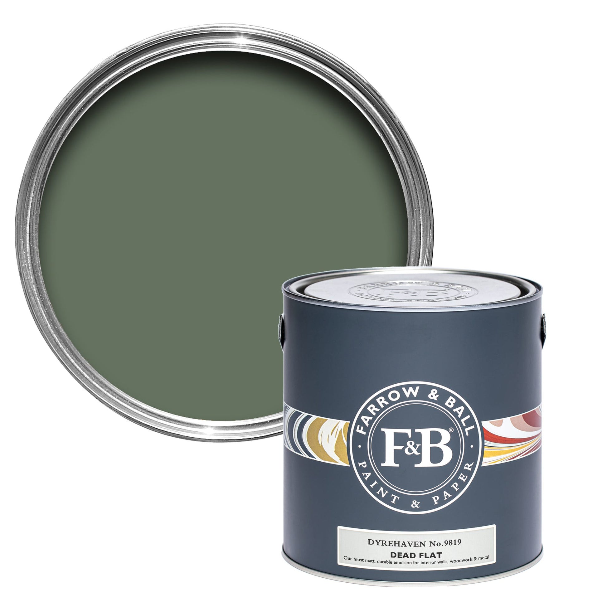 Farrow & Ball Dyrehaven No. 9819 - Dead Flat 750ml
