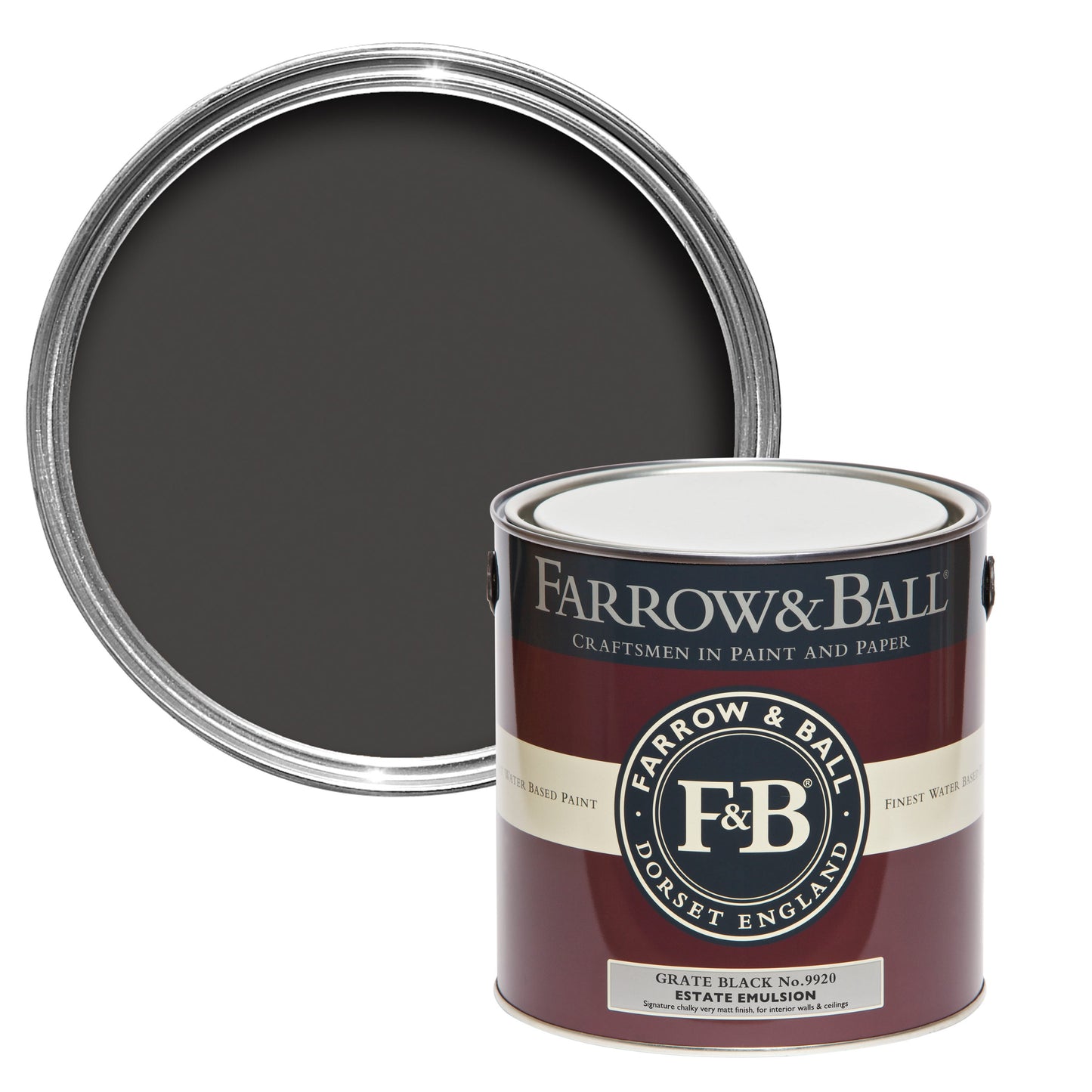 Farrow & Ball Grate Black No. 9920 - Estate Eggshell 750ml
