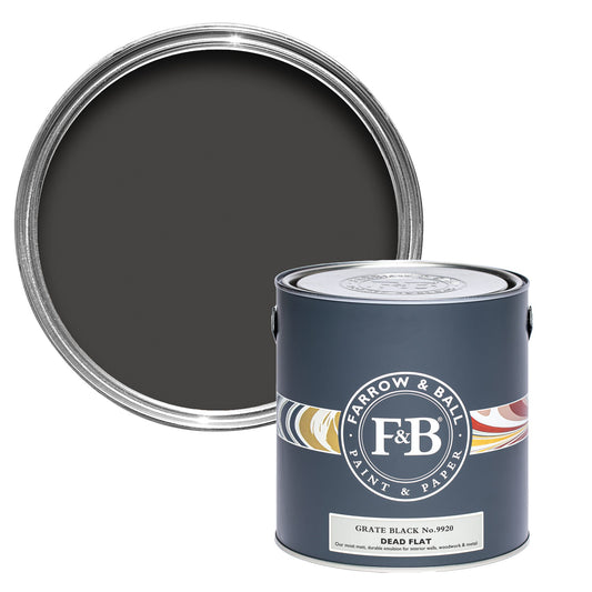 Farrow & Ball Grate Black No. 9920 - Dead Flat 5L
