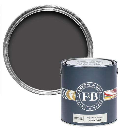 Farrow & Ball Liquorice No. CB10 - Dead Flat 2.5L