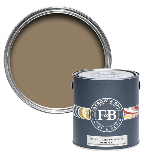 Farrow & Ball Broccoli Brown No. 198 - Dead Flat 750ml