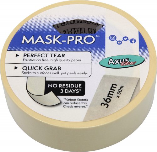 Bespoke Decor Axus Mask-pro Tape 36mm x 50m paint