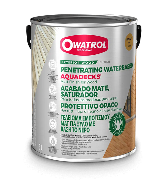 Bespoke Decor Owatrol Aquadecks 1L Ebony paint
