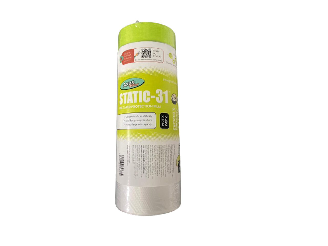 Bespoke Decor Static-31 Pre-taped Protection Film paint