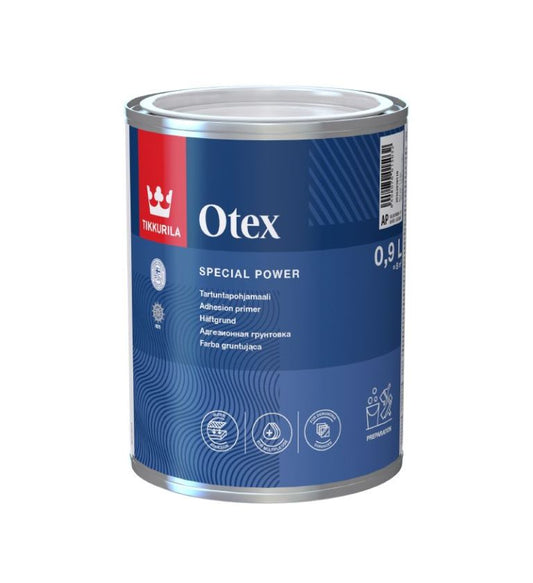 Tikkurila Otex - Quick Drying & Durable Full Matt Adhesion Primer (Solvent-Based)