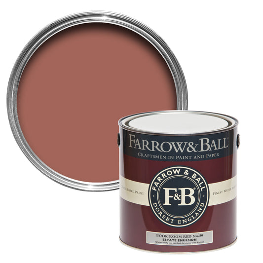 Bespoke Decor 5L Estate Eggshell Book Room Red No.50 paint